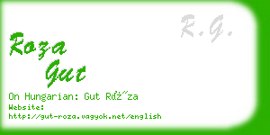 roza gut business card